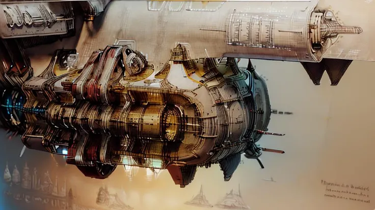 Spaceship with yellow lines,yellowed paper,Backround modern,technology, white,Picture of Award-winning works,(HD picture quality,Masterpiece,light red/blue text),SteampunkSchematics, <lora:GlowingRunesAIv2:1>, <lora:spaceship:1>, very detailed image,<lora:EnhancedDetail:0.8>