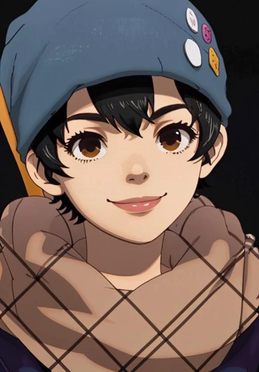 <lora:Battle_Game_in_5_Sec:0.8>, Saeko, smile, portrait,