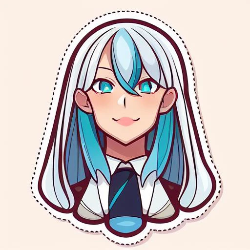 official art ,game icon institute,game icon,(((1 girl))),((solo)),White background,Blue long hair, beautiful eyes