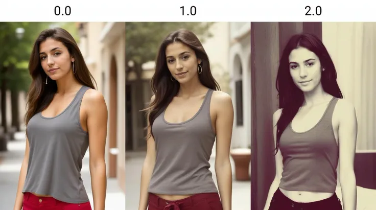 a beautiful spanish girl wearing gray tank top, looking to the side, upper body, long brown hair, 8k, 4k, detailed <lora:vintage_slider_v10:0.0>