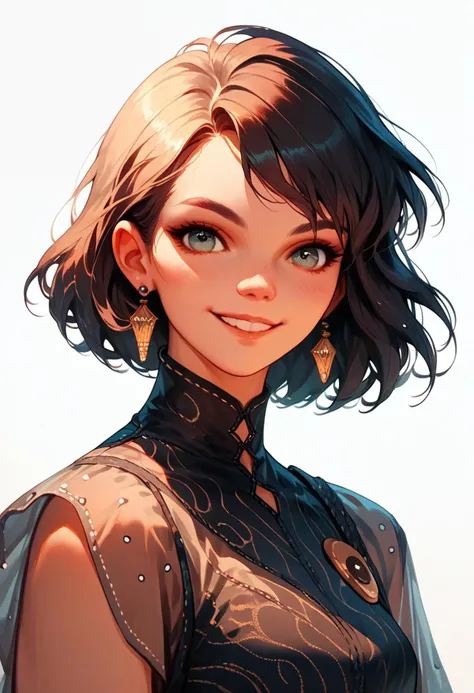 ((score_9), score_8_up, score_7_up), score_6_up, score_4_up, score_5_up, 1girl, artful dreamy portrait, mischievous smile, knva, halftone effect, wodeipoi, kyuyongeom, <lora:wodeipoi:0.67> <lora:Kenva:0.67> <lora:kyuyong:0.67>