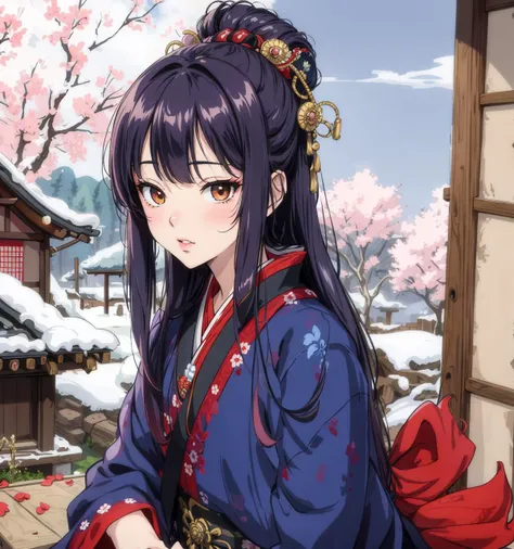 8k,4k,masterpiece, best quality, finely detail,manga,anime coloring, color, sexy, 1girl, 30yo,cute, edo_period, samurai, police, dramatic angle,