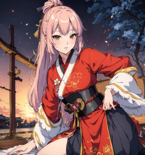 8k,4k,masterpiece, best quality, finely detail,manga,anime coloring, color, sexy, 1girl, 30yo,cute, edo_period, samurai, police, dramatic angle,