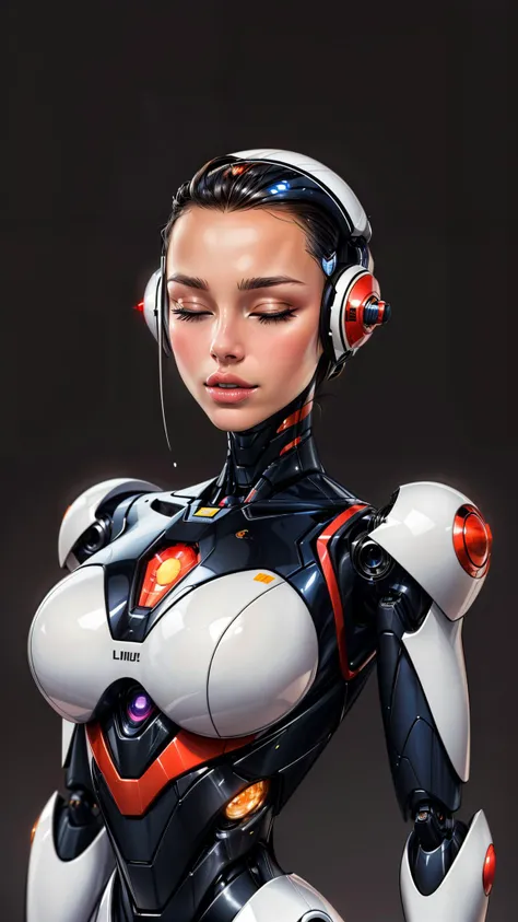 masterpiece, best quality, <lora:THEPIT:0.7> <lora:add_detail:2>, 1girl, humanoid robot, half-closed eyes, science fiction,