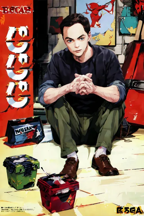 <lora:SegaBoxArtV1.3:0.6> <lora:Sheldon Cooper:1> RedBannerBox, box art, BlackBorderBox,sheldon cooper,1boy,
(best quality, masterpiece, RAW photo,ultra-detailed:1.2), <lyco:GoodHands-beta2:1.0> SEGA,