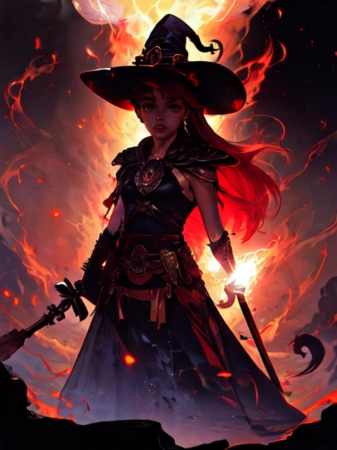 <lora:80s_anime_iron:0.8> 80s movie poster, <lyco:GoodHands-beta2:0.51>, suz1-001 is a petite young asian woman with long hair <lora:neg4all_bdsqlsz_V3.5:0.658> <lora:r1ge - AnimeRage:0.48> r1ge <lora:actionshot:0.51> <lora:AdvancedEnhancer:1.3> dramatic lighting, BREAK Style-GravityMagic, portrait, looking down, solo, (full body:0.6), detailed background, (high fantasy medieval theme:1.1), witch hat, witch, magical atmosphere, hair flowing in the wind, red trimmed light colored clothes, glowing streams in the air, swirling portal, dark magic, floating particles, underground dungeon background, updraft, backlighting,