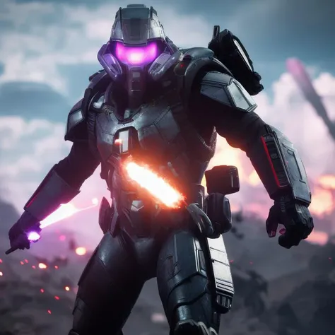 art of A very intense futuristic science-fiction battle scene, battlefiled, 2042, on earth, many futuristic soldiers men males in military suit and they are far beyond, center focus, scifi style, very beautiful detailed sky and clouds, glowing pink and cyan with vivid colors, dynamic lighting, cinematic lighting, neon, atmosphere  lighting,high details,detailed features, ray tracing, high flare, 3D, cinematic lighting, dark shadows, unrealistic Engine 5 rendering,trending on artstation, 4k,extremely high details, ultra hd, hdr, 8k, extremely high details