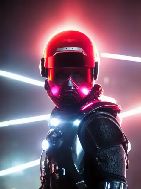 scifi style photo of death Stranding scenery, anatomically correct human male figure in astronaut suit in field facing forward helmet glowing pink, dynamic lighting, hyper detail features, ray tracing, high flare, 3D, cinematic lighting, dark shadows, unrealistic Engine 5 rendering, hyper detail,trending on artstation, 4k,extremely high details, ultra hd, hdr, 8k, extremely high details