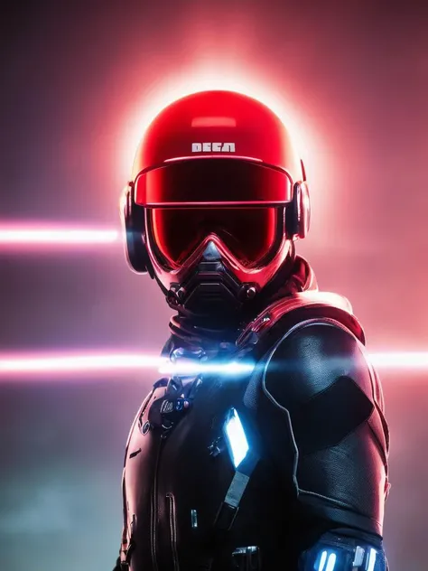 scifi style photo of death Stranding scenery, anatomically correct human male figure in astronaut suit in field facing forward helmet glowing pink, dynamic lighting, hyper detail features, ray tracing, high flare, 3D, cinematic lighting, dark shadows, unrealistic Engine 5 rendering, hyper detail,trending on artstation, 4k,extremely high details, ultra hd, hdr, 8k, extremely high details