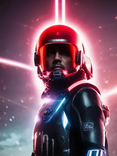 scifi style photo of death Stranding scenery, anatomically correct human male figure in astronaut suit in field facing forward helmet glowing pink, dynamic lighting, hyper detail features, ray tracing, high flare, 3D, cinematic lighting, dark shadows, unrealistic Engine 5 rendering, hyper detail,trending on artstation, 4k,extremely high details, ultra hd, hdr, 8k, extremely high details