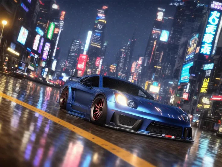 sport car,tuned, motion, (at night:2) (motion blur:1. 3), movie action scene, (Need for Speed:1. 1), wet reflection, racing game, (cityscape in background:1. 5), (detailed stunning environment:1.5), moody dark atmosphere, neon underground aesthetics, (sci-fi), cyberpunk, blade runner, cinematic, cover art, (low front angle),intricate, (highly detailed:1.5), digital painting, digital art, artstation, concept art,(color contrast:1. 1), (Wide lens:1.5),best quality masterpiece, (photorealistic:1.5), sharp focus, 8k, HDR, shallow depth of field, broad light, high contrast, light sparkles, chromatic, sharp focus,transparent,(clear photo:1.5)