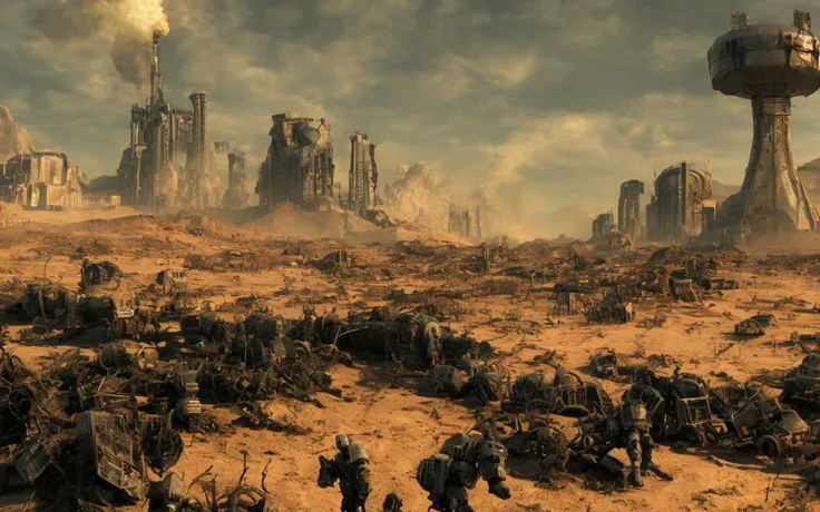 end time landscape like in the mark 13 hardware, fallout