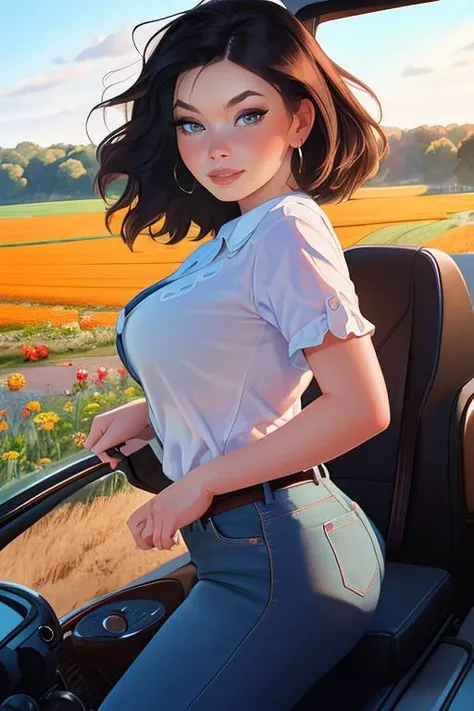 DEN_busty_ema
posing in a tractors cockpit, driving a tractor, country living, country, farming, driving a tractor in a field,
bokeh, f1.4, 40mm, photorealistic, raw, 8k, textured skin, skin pores, intricate details <lora:epi_noiseoffset2:1>, epiCRealism <lora:ClothingAdjuster3:-1.3>