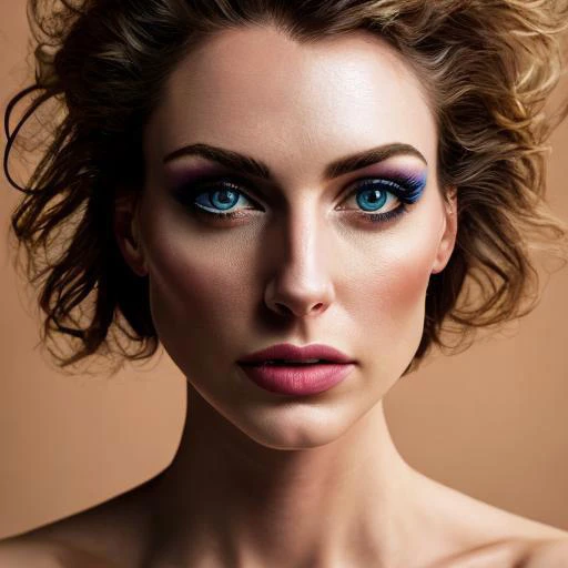 Thorough, analog style, eye focus, highest quality, (highly detailed skin), photo of a exquisitely beautiful naked Norwegian girl, 21yo, perfect face, alluring eyes, [seductive makeup], skin pores, (piercing:0.5), indoor, messy bedroom, (bokeh:0.6), sharp focus, dappled lighting, (backlighting:0.7), film grain, photographed on a Sony A7R IV, 18mm F/1.7 cine lens, (highly detailed, intricately detailed), 8k, HDR, seductively posing, front view, (uppper body:0.9)
