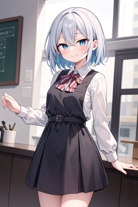 insanely detailed, absurdres, ultra-highres, ultra-detailed, best quality,
1girl, solo, nice hands, perfect hands
BREAK
wearing school uniform, (cleavage:-1.5)
BREAK
happy smile, laugh, closed mouth
BREAK
45 angle,
standing, cowboy shot, looking at viewer
BREAK
slender, kawaii, perfect symmetrical face, ultra cute girl, ultra cute face, ultra detailed eyes, ultra detailed hair, ultra cute, ultra beautiful
BREAK
in coffee shop, depth of field, ultra detailed background
BREAK
medium large breasts
BREAK
rainbow color hair, multiple color hair, rainbow color eyes, fishtail, hair between eyes