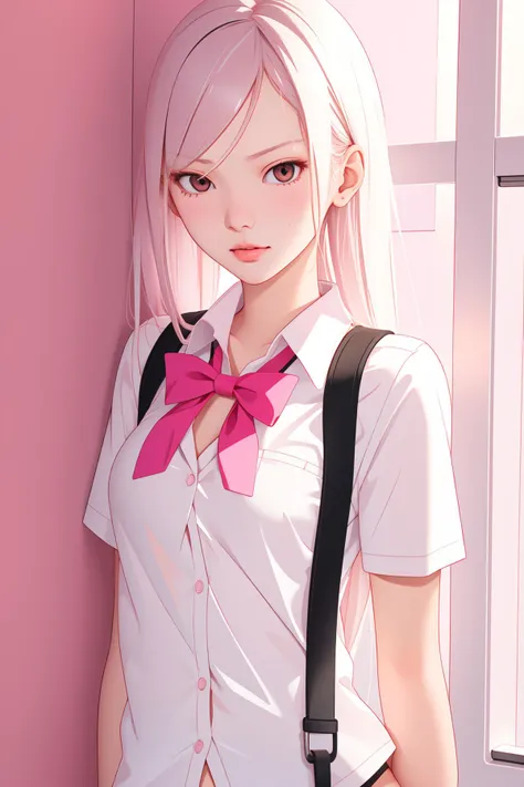 DV_Kim_V2_Vicious, 1girl, dressed, upper body, <lora:flat2:0.3>
