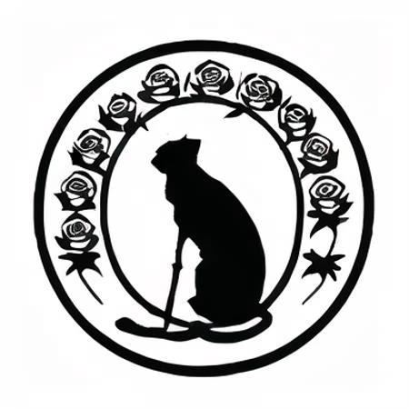 rose, cat,