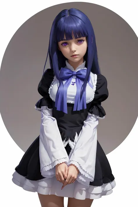 (masterpiece, best quality), 1girl, <lora:frederica_bernkastel_v1:1> aabern, long hair, blue hair, blunt bangs, purple eyes, bowtie, frills, black dress, puffy sleeves, short over long sleeves, long sleeves