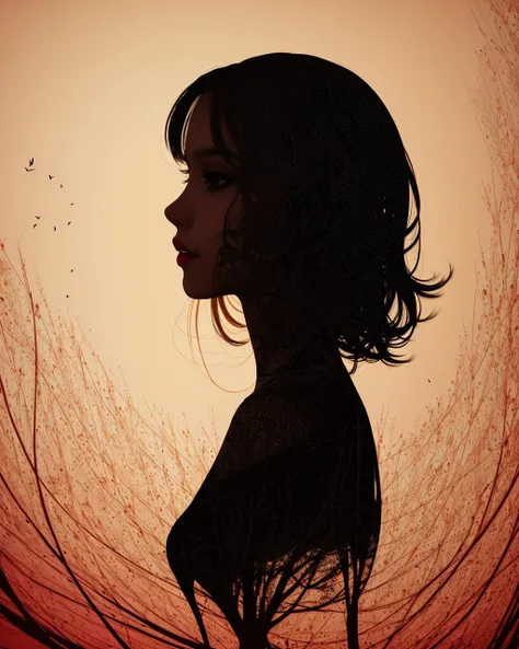 best quality,masterpiece,highly detailed,ultra-detailed, 1girl , red lips
very long hair, floating hair, close-up,
by silhouette art
<lora:silhouette_last:2.5>