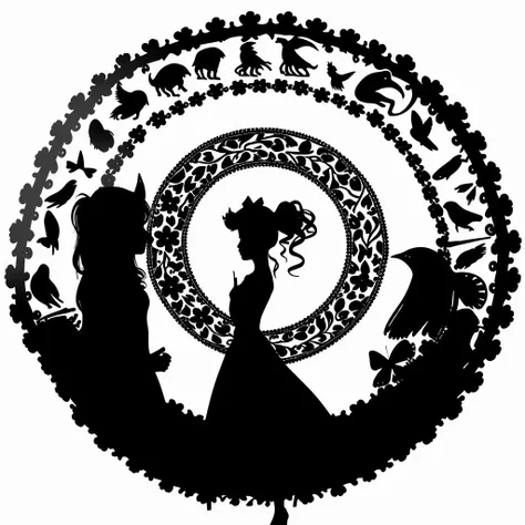 <lora:silhouette_last:0.7> silhouette art, random image