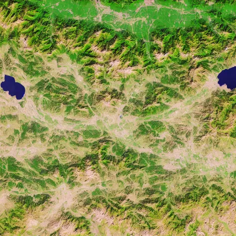 MapSatimageEU, cost, town, lake, hills