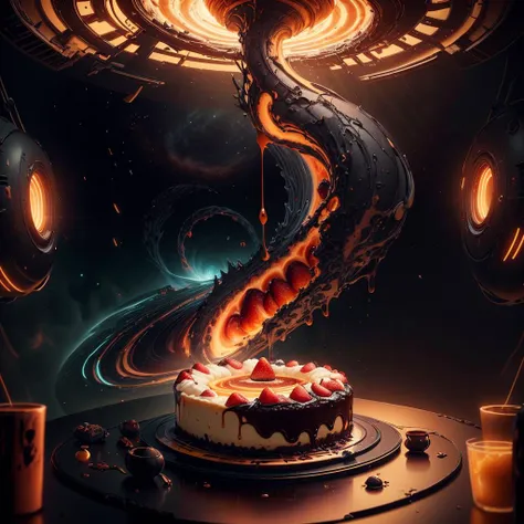 <lora:InfraBlackholeTech-20:0.85>, inblackholetech , masterpiece, best quality,painting,anime coloring,artwork,illustration,huiguorou,Cylinder cheesecake, strawberry splash funnel,food,no_humans,game cg,4k,8k,unity,ue