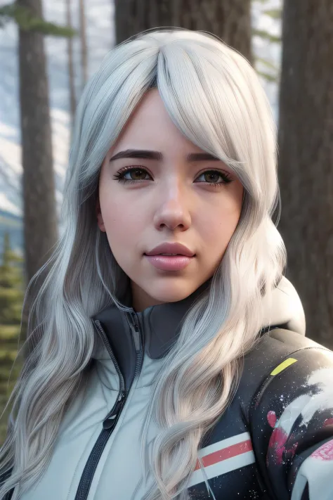 ((Instagram selfie)), best quality raw photo of (Alan4hP34rc401:0.99), a woman, modelshoot style, (extremely detailed CG unity 8k wallpaper), photo of the most beautiful artwork in the world, professional majestic oil painting by Ed Blinkey, Atey Ghailan, Studio Ghibli, by Jeremy Mann, Greg Manchess, Antonio Moro, trending on ArtStation, trending on CGSociety, Intricate, High Detail, Sharp focus, dramatic, photorealistic painting art by midjourney and greg rutkowski, (puffy ski jacket:1.1), (on a ski slope:1.2), (snowing:1.1), ((posing for a picture with trees in the background:1.1)), (looking at viewer:1.4), (detailed pupils:1.3), (modern outfit:1.2), (closeup:1.4), (vermont mountainrange:1.3), detailed skin texture, (blush:0.5), (goosebumps:0.5), subsurface scattering