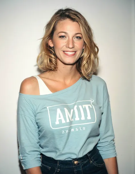 score_9, score_8_up, score_7_up, ohwx, 1girl, slim, photo, realistic, blonde , light-smile, off-shoulder shirt, <lora:CrunchyBanana_PONY_DORA_Blake_Lively_v2:1>, rating_safe, solo focus