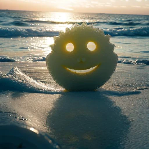 (best quality, masterpiece), <lora:scrub_daddy:1> scrub_daddy, no human, ocean background,