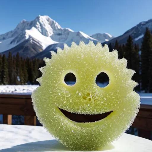 (best quality, masterpiece), <lora:scrub_daddy:1> scrub_daddy, no human, mountain background