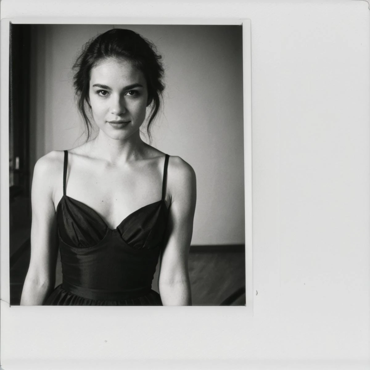 polaroid of a ballerina , vintage, expensive, high society, woman: (Norah Jones: .77), <lora:tt_flat:.61>. <lora:Polaroid_XL:1>