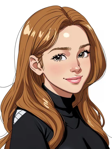 kellyBrookTi portrait wearing turtleneck sweater slightly smiling