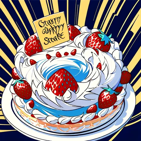 <lora:GenshinSplash-V3:0.7> splash screen, swirling background, dynamic scene, <lora:Soviet art+C&C:1> soviet style, soviet propaganda poster, (strawberry cake:1.4), (housewife:1.2), advertisement
