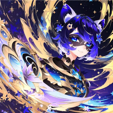 <lora:GenshinSplashV4-e2:1> gs2, swirling, 1girl <lora:SnuffyLora:1> snuffy, snuffy_\(vtuber\), raccoon_girl, raccoon_ears, facial_mark,purpsnoffe, purple_hair, blue_eyes