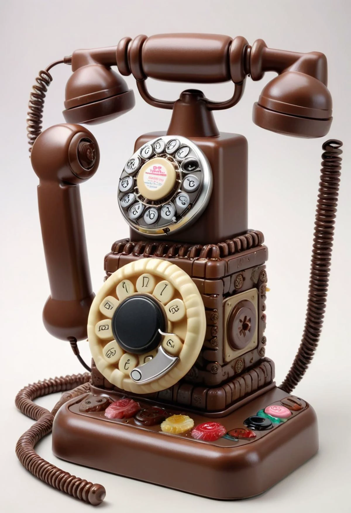 DonMC4ndyL4ndXL telephone, gears,e-stop buttons, lined, satin <lora:DonMC4ndyL4ndXL:1>