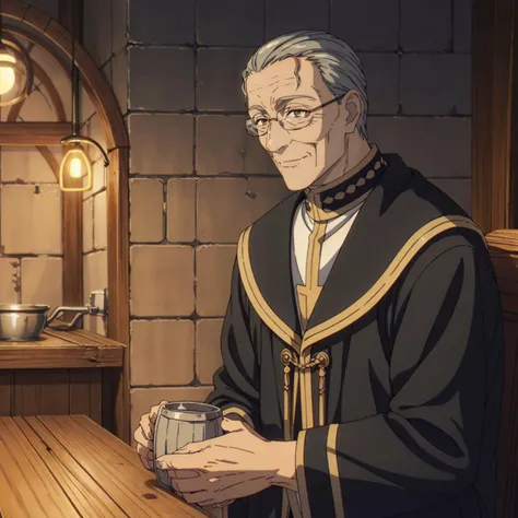 <lora:Heiter001:0.7>,<lora:add_detail:0.5>,smile,
oldHeiter,1oldman,glasses,
priest,robe,
bar,beer,mug,lamp light,have a mug,sitting,