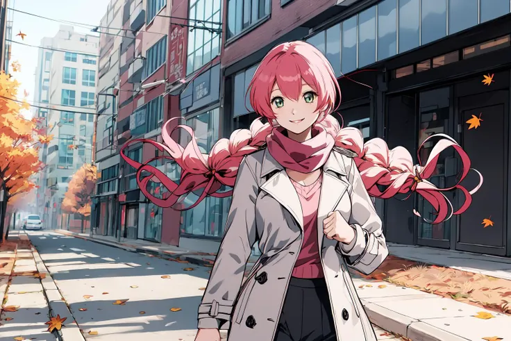 (RAW photo, best quality), 1girl, natural lighting, <lora:innai_kansen_yoneda_shiori_v2_2-000004:1>, yoneda shiori, smile,
autumn, city street, windy, scarf, trench coat,