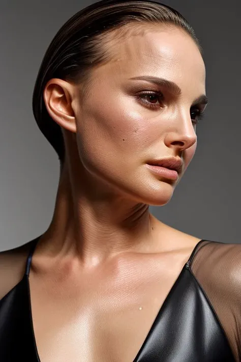 Photorealistic Sandra Bullock, detailed short messy black hair, mid shot, Detailed skin, detailed body, muscular, solo, wearing Victorian Dress, huge breasts, thick thighs, wide hips, muscular arms, large bulging veins on body, veins, muscle vein, split abs, thick thighs, blue eyes, Natural Skin Texture, skin detail, shiny skin, shiny glossy skin, WET skin, wet body, glossy skin, oily skin, Mediterranean tan, high contrast, realistic skin, skin pores, intricate detail, black background, high contrast, realistic skin, skin pores, intricate detail, raw photo, mature female, glossy lips, luscious lips, pretty nose, lifelike rendering, immersive atmosphere, chiaroscuro, moody lighting, perfect female body, realistic skin, skin pores