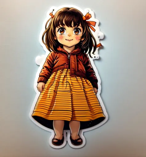  sticker,1girl, simple background,