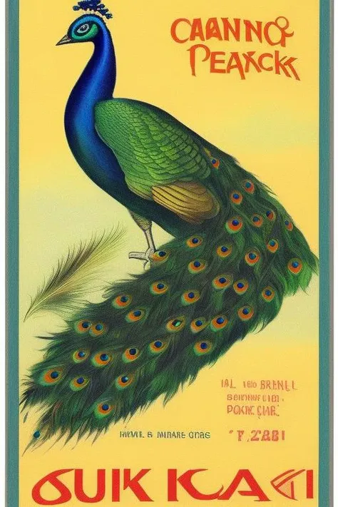 cigarette packaging with a peacock <hypernet:chinprop:1>