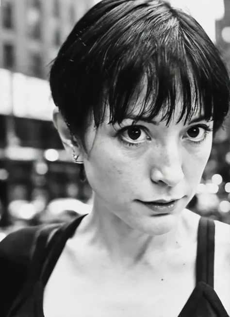 photo of sks woman, pale skin, working class in new york city, upper body, detailed skin, 20 megapixel, canon eos r3, detailed skin, detailed, detailed face, <lora:locon_nanavisitor_v1_from_v1_64_32:1.25>