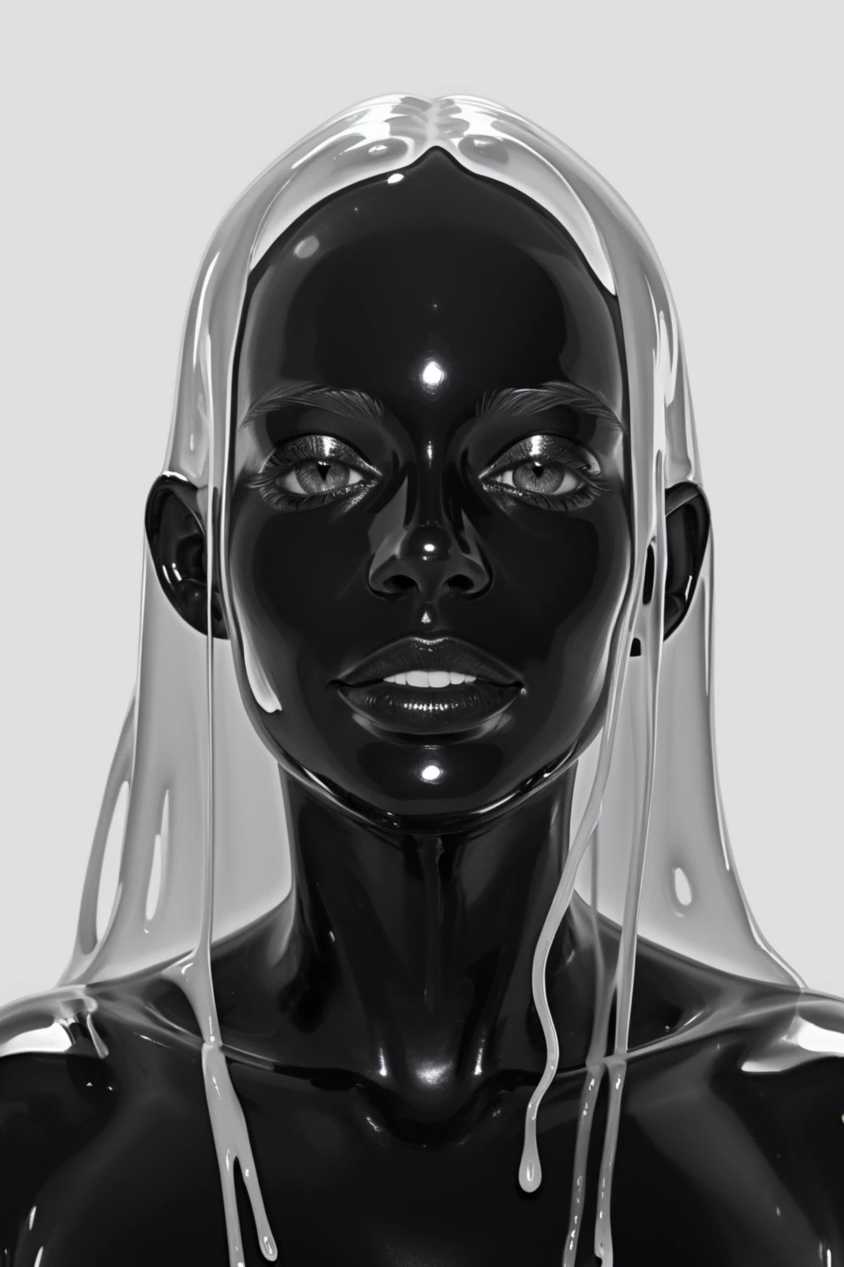 score_9, score_8_up, score_7_up, score_6_up, score_5_up, score_4_up, <lora:GRIM_v1:1> greyscale, monochrome, limited palette, horror (theme), eldritch abomination, chaotic, silhouette,, <lora:wizardslimev15-t:1> wizardslimus, slime skin, transparent head, transparent body, transparent hair, transparent face, transparent, slime girl, <lora:K040790P:0.8> 040790P, woman, 24 years old, <lora:Breast Slider - Pony_alpha1.0_rank4_noxattn_last:0.3>
