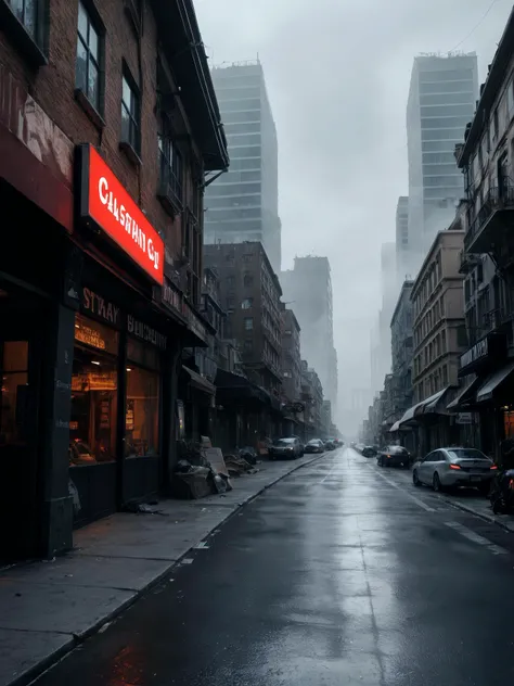 score_9, score_8_up, score_7_up, realistic lighting, photo, photorealistic
dark futuristic scenery, atmospheric fog, moonlight, futuristic city, dirty busy streets with open shops, trash on street, run down buildings, (postapocalyptic city:1.3)
