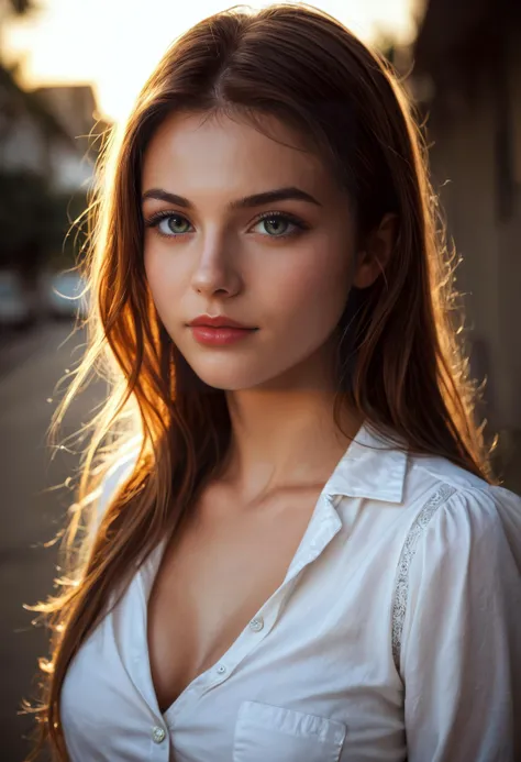 core_9, score_8_up, score_7_up, score_6_up, beautiful woman, cute face, shy, kinky smile, extreme ultra detailed perfect eyes, deepth colorful eyes, 20yo, nose blush, (wearing buttoned shirt), Standing in the park, (in park), eyes contact, lot of desire for the viewer, out door, RAW photo, realistic, volumetric lighting, depth of field, cinematic, full body, full body shooting, perfect body,medium perky breasts, ultra high detail clothing , texture detailed skin:1.2