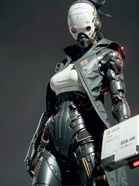 action-packed (pin-up:1.3)
full body  <lora:cybershmara:0.87> mask , woman, cybershmara, bandage, Cyberpunk Girl Techwear, Street clothes, Appearance and clothing, We can see them from head to toe, High detail and complexity, the golden ratio, Beautiful bright colors, hypermaximalist, Futuristic, cyberpunk setting, luxury, elite, Cinematic, Techwear Fashion, Nike ACG, Y3, ACRNYM Errolson Hugh style