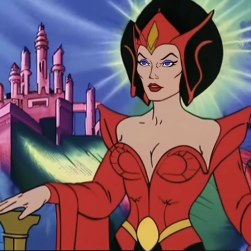 (filmation motu style), ((Teela, Sorceress of Castle Grayskull)), <beautiful face> medium shot, extremely detailed, intricate, ((clear_focus)), ((sharp_focus)), perfect_face, very deep eyes, ((round pupils)), eyelashes, (small eyes), full pouty lips,
90's style, <moe-bius> frank franzetta
best quality, absurdres
