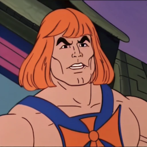 award winning masterpiece illustration of a man, filmation motu style, trending on artstation, highly detailed