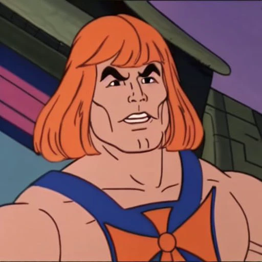 award winning masterpiece illustration of a man, filmation motu style, trending on artstation, highly detailed