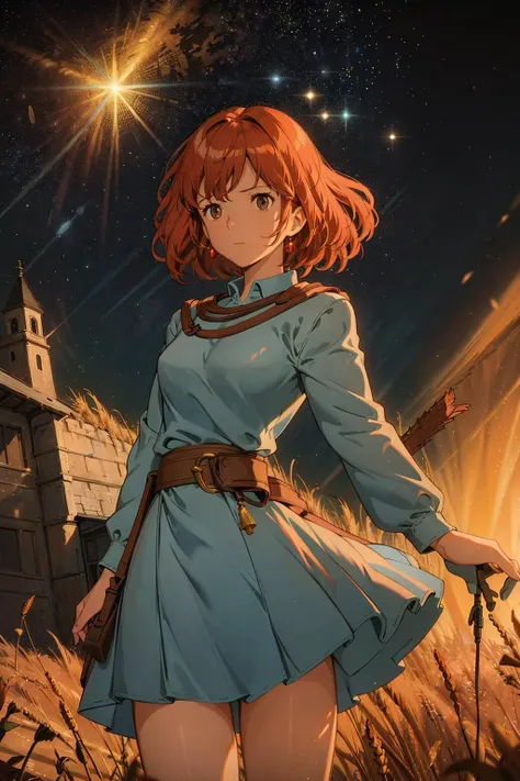absurdres, (best quality), (masterpiece),(ultra-detailed:1.2),(photorealistic:1.1),ultra high res,cowboy shot,
1girl,,spread arms,bokeh ,
<lora:Nausicaa V0.5:0.9> Nausicaa, walking,blue outfit,
floating particles, particles,glowing,wheat field,cinematic,(Glittering:1.1),shiny wheat ,yellow sky,shining ,
(night:1.1),
<lora:DW-000008:0.4>
<lora:blue_theme_v10:-0.8>
<lora:flat2:-0.5>,
<lora:LowRa:0.3>,