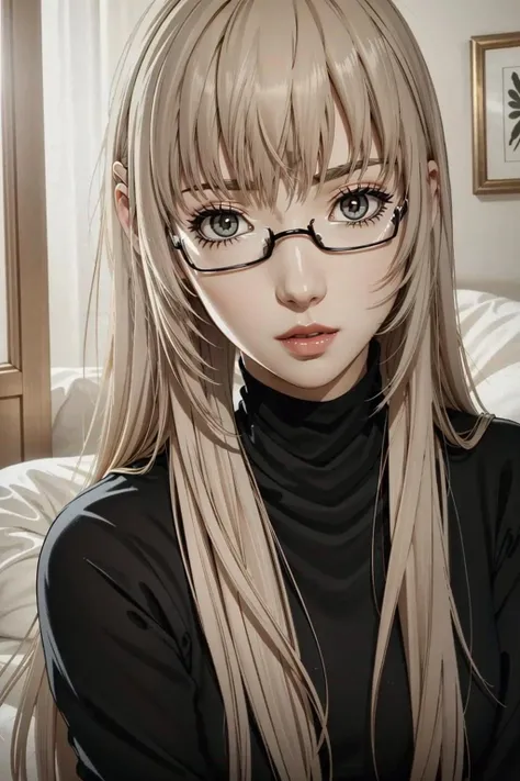 Kath, 1girl, solo, glasses, brown eyes, long hair, under-rim eyewear, brown hair, semi-rimless eyewear, makeup, lips, lipstick, turtleneck, looking at viewer, blonde hair
<lora:epi_noiseoffset2:1>, <lora:Kath:0.7>